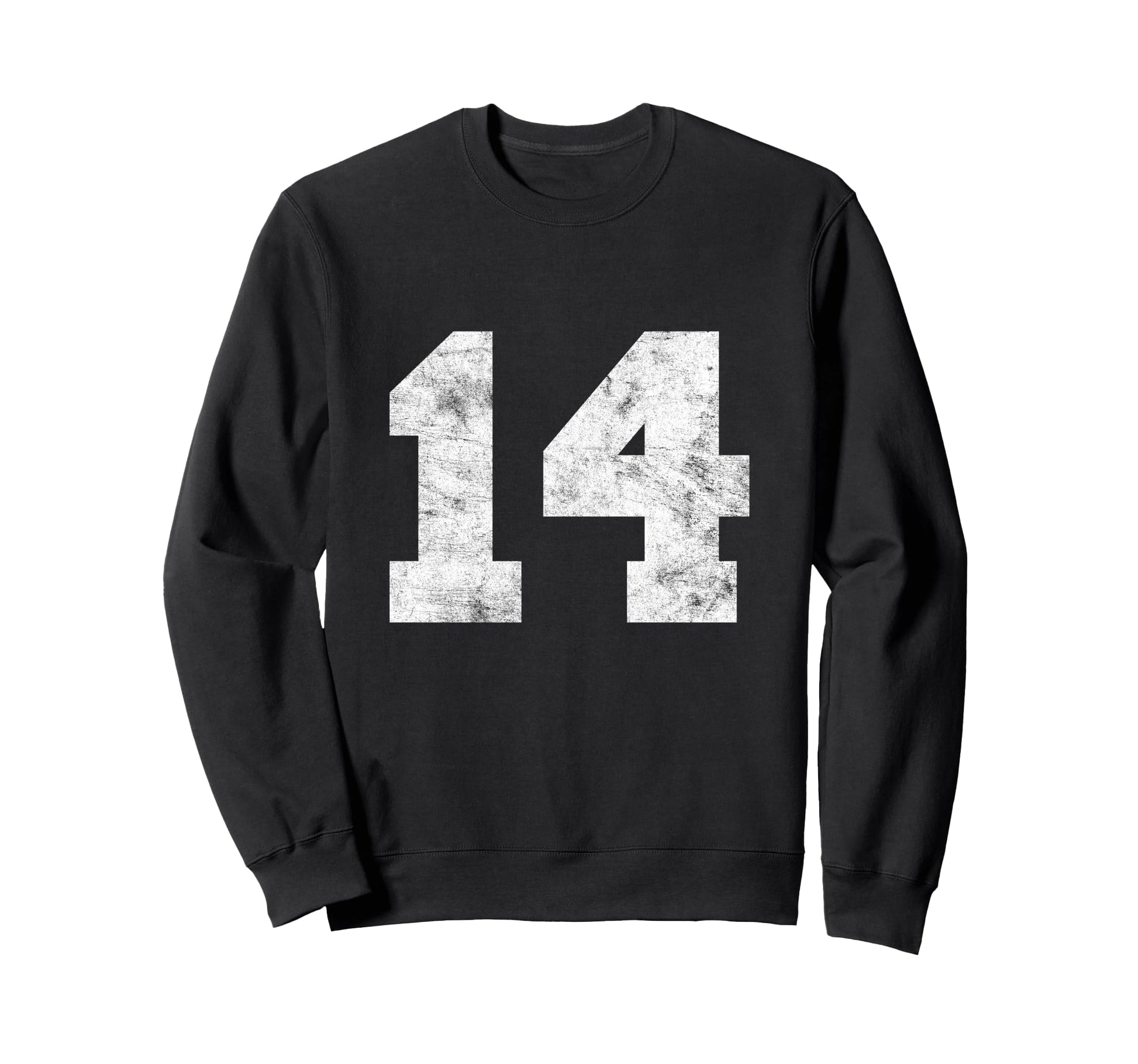Lucky Number 14 Birthday Sports Sweatshirt - Aesthetic Graphic Unisex - T-Shirt, Sweatshirt, Hoodie