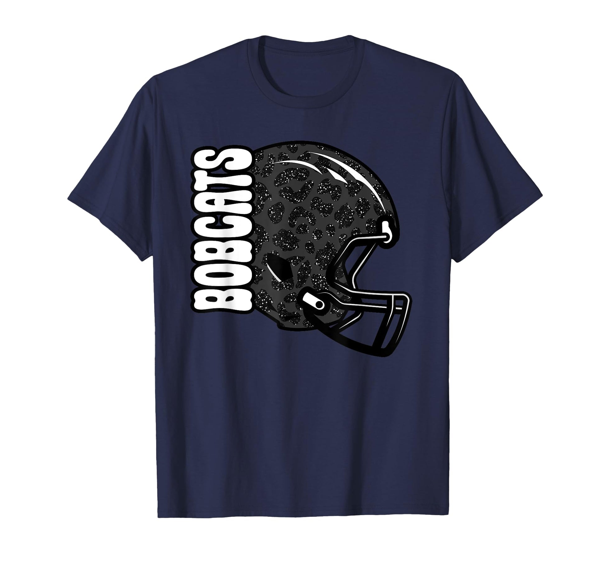 Bobcats Football Mom Game Day Leopard T-Shirt - Graphic Print Men Women - T-Shirt, Sweatshirt, Hoodie