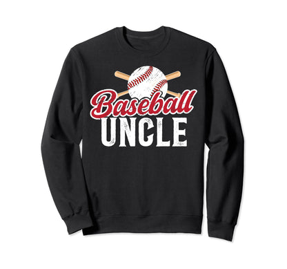 Baseball Uncle Baseball Player Uncle Sweatshirt - Unique Graphic Unisex - T-Shirt, Sweatshirt, Hoodie