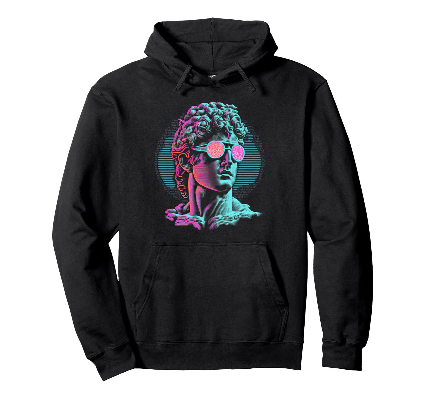 Greek Statue Vaporwave Retrowave Aesthetic Hoodie - Novelty Apparel Unisex - T-Shirt, Sweatshirt, Hoodie
