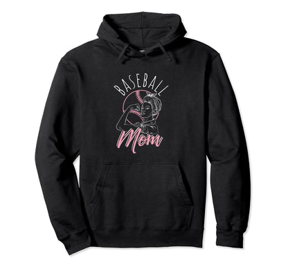 Baseball Mom Sport Athlete Family Mothers Hoodie - Streetwear Style Unisex - T-Shirt, Sweatshirt, Hoodie
