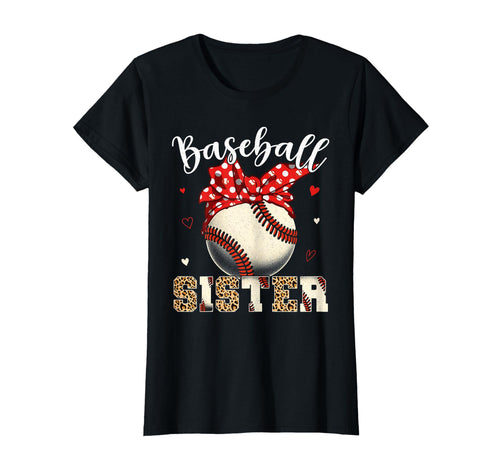 Baseball Sister Headband Leopard T-Shirt - Minimalist Print for Adults - T-Shirt, Sweatshirt, Hoodie