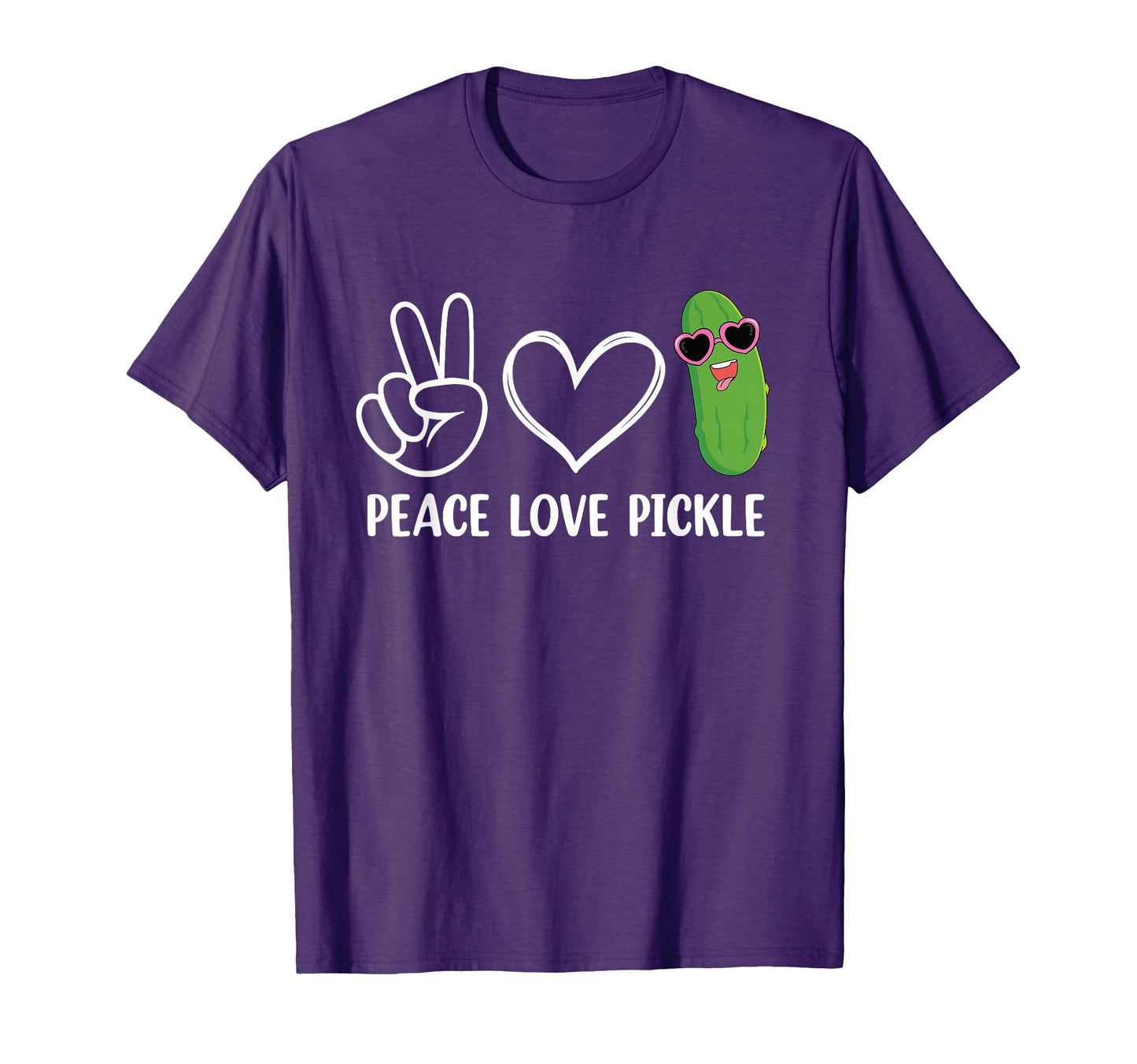 Peace Love Pickle Dancing Cucumber T-Shirt - Streetwear Style for Adults - T-Shirt, Sweatshirt, Hoodie