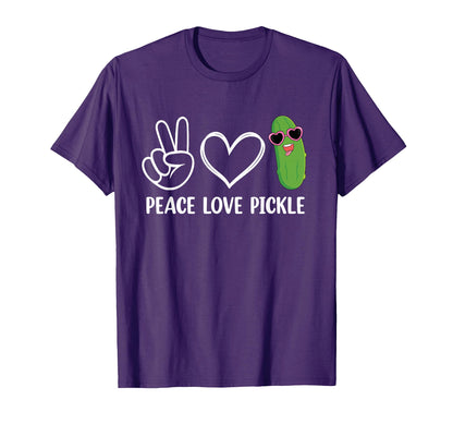 Peace Love Pickle Dancing Cucumber T-Shirt - Streetwear Style for Adults - T-Shirt, Sweatshirt, Hoodie