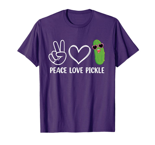 Peace Love Pickle Dancing Cucumber T-Shirt - Streetwear Style for Adults - T-Shirt, Sweatshirt, Hoodie