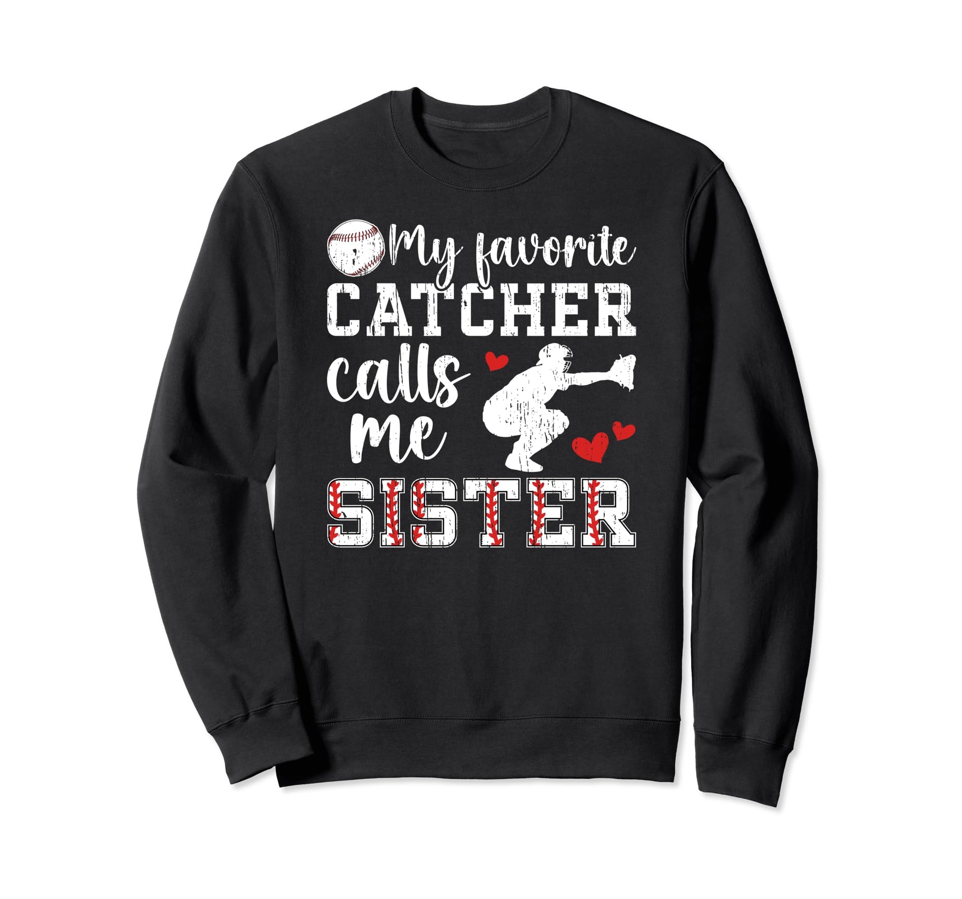 My Favorite Baseball Catcher Sweatshirt - Minimalist Print for Adults - T-Shirt, Sweatshirt, Hoodie