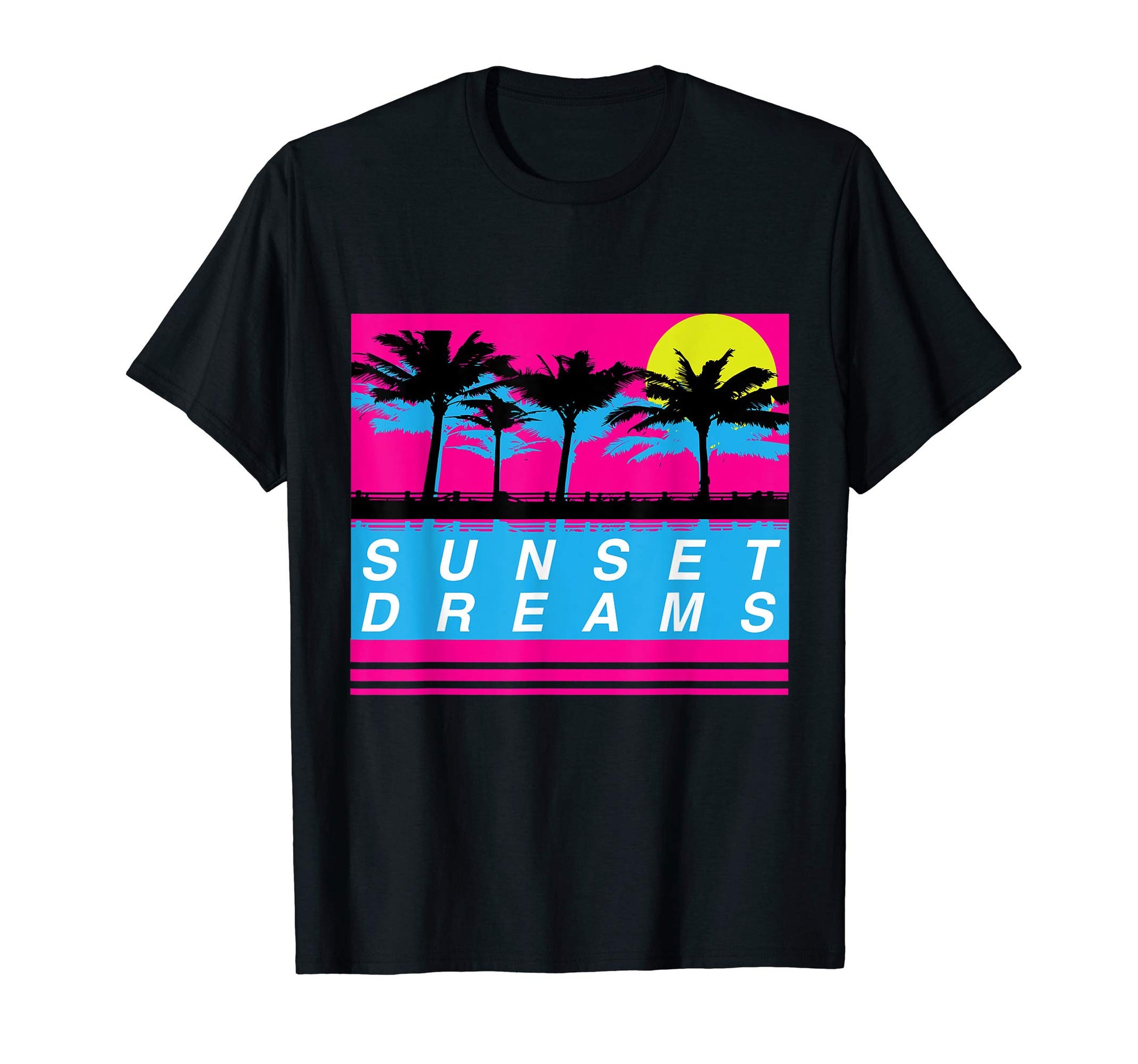 80S Beach Aesthetic Vaporwave T-Shirt - Graphic Print Unisex - T-Shirt, Sweatshirt, Hoodie