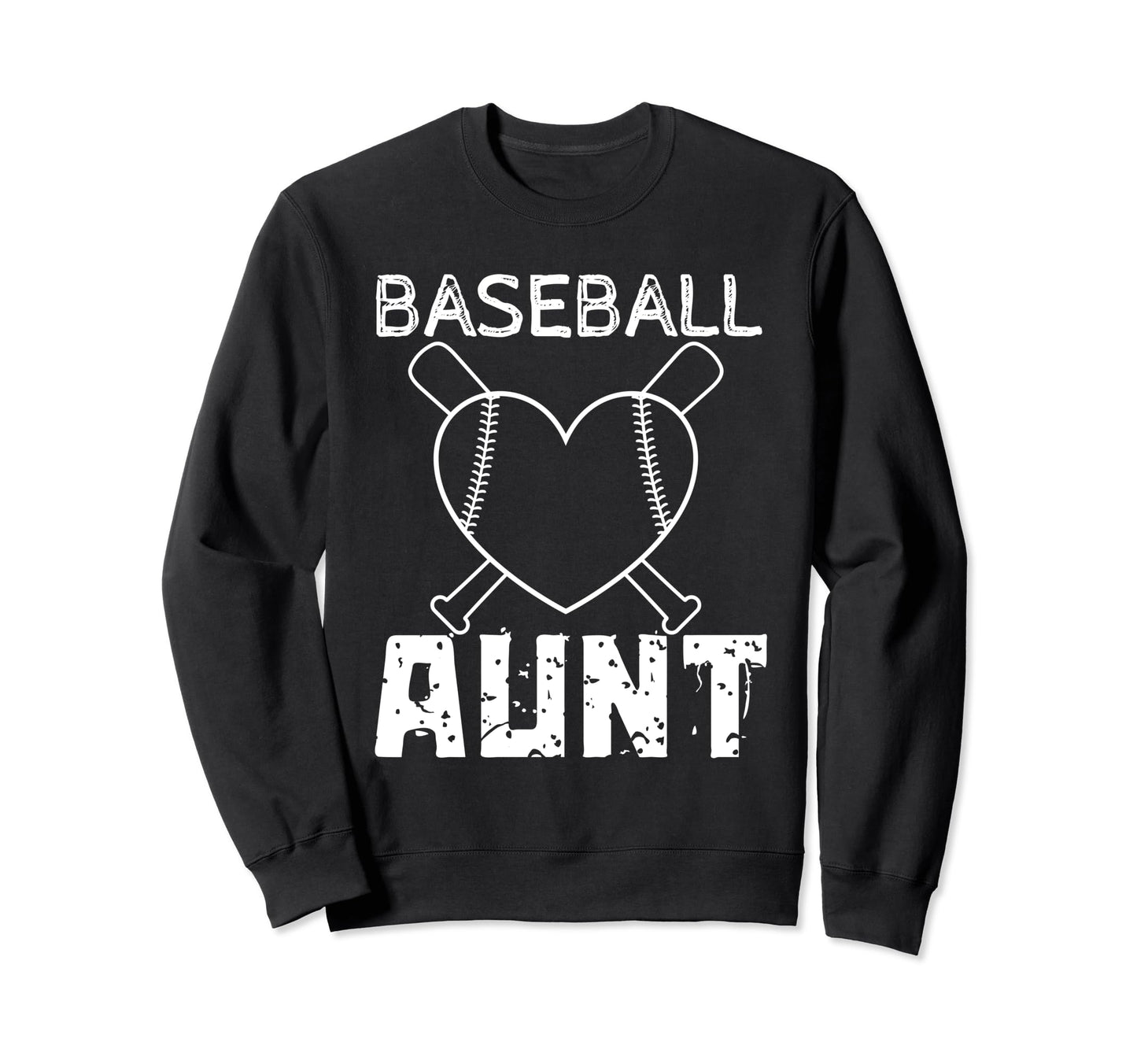Baseball Aunt Family Matching Aunt Sweatshirt - Minimalist Print Men Women - T-Shirt, Sweatshirt, Hoodie