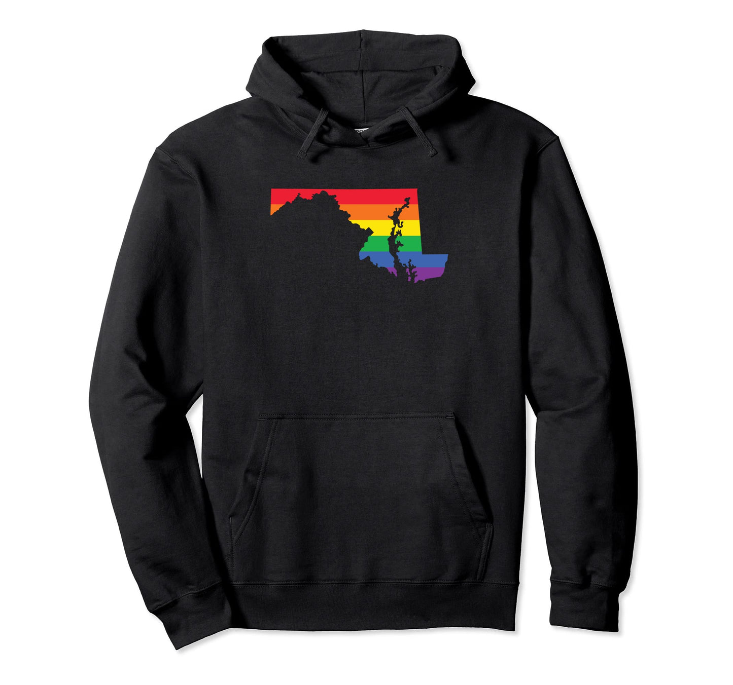 Maryland Lgbtq Rainbow Flag Gay Pride Hoodie - Streetwear Style Men Women - T-Shirt, Sweatshirt, Hoodie