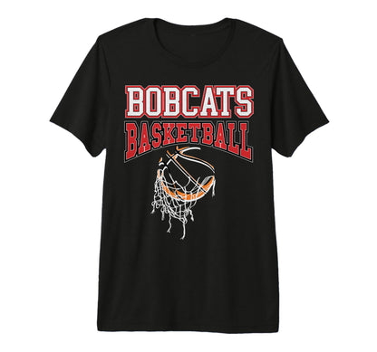 Red Bobcats Basketball Mom Game Day T-Shirt - Fun Novelty Design Unisex - T-Shirt, Sweatshirt, Hoodie