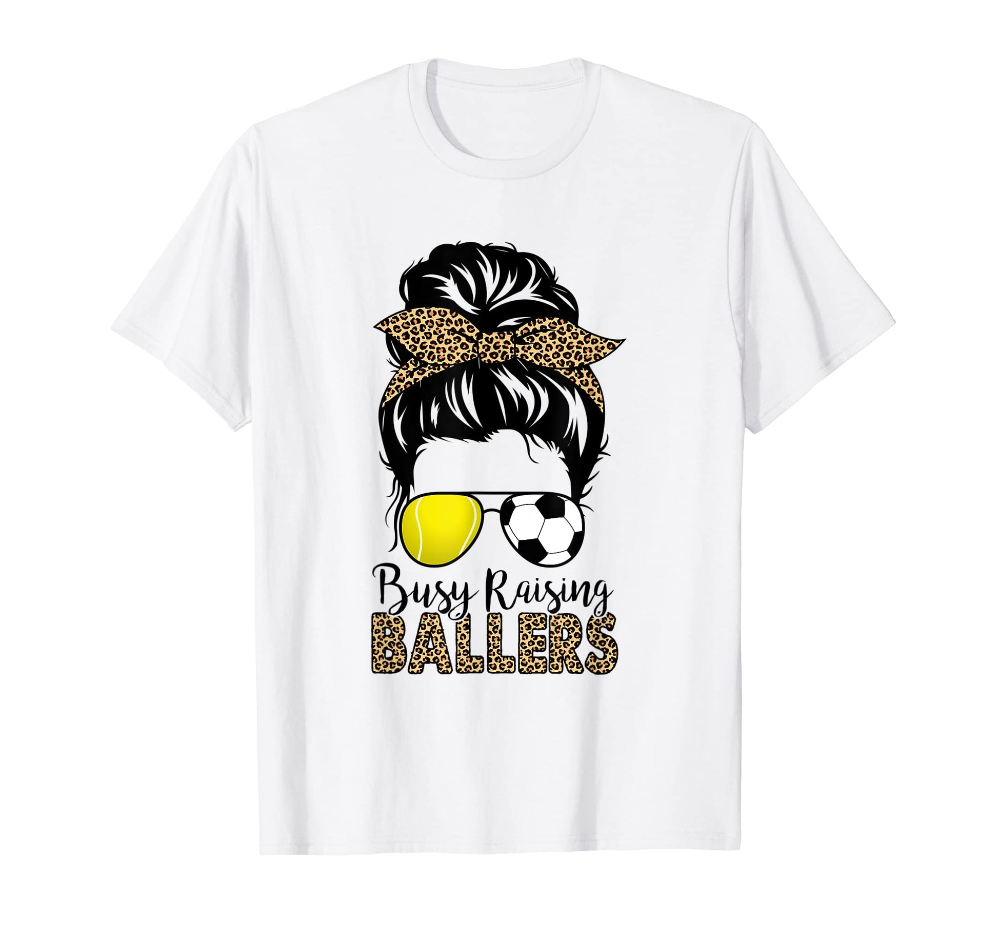 Tennis And Soccer Mom Messy Bun T-Shirt - Minimalist Print for Adults - T-Shirt, Sweatshirt, Hoodie