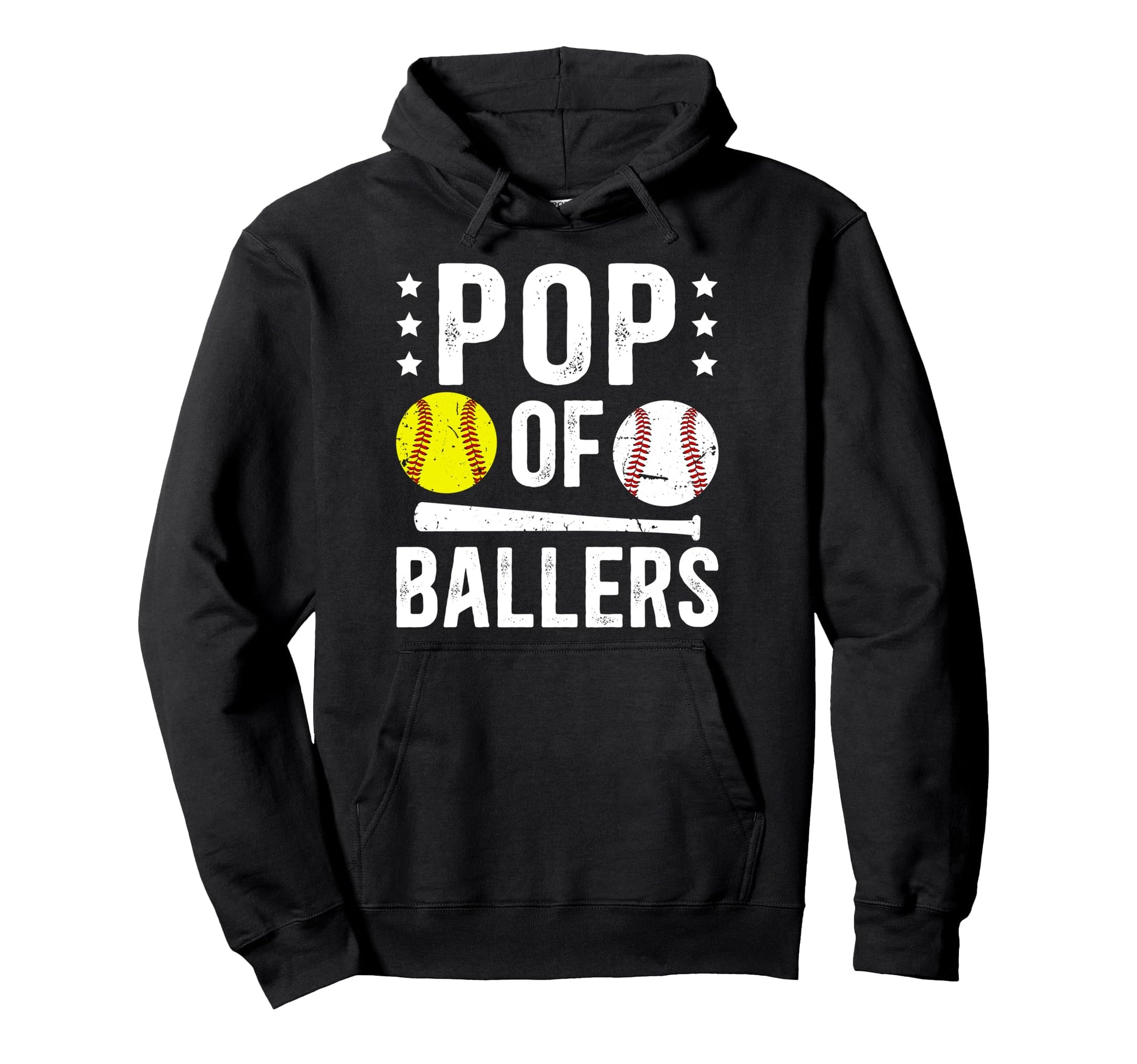 Pop Ballers Proud Baseball Softball Pop Hoodie - Aesthetic Graphic Unisex - T-Shirt, Sweatshirt, Hoodie