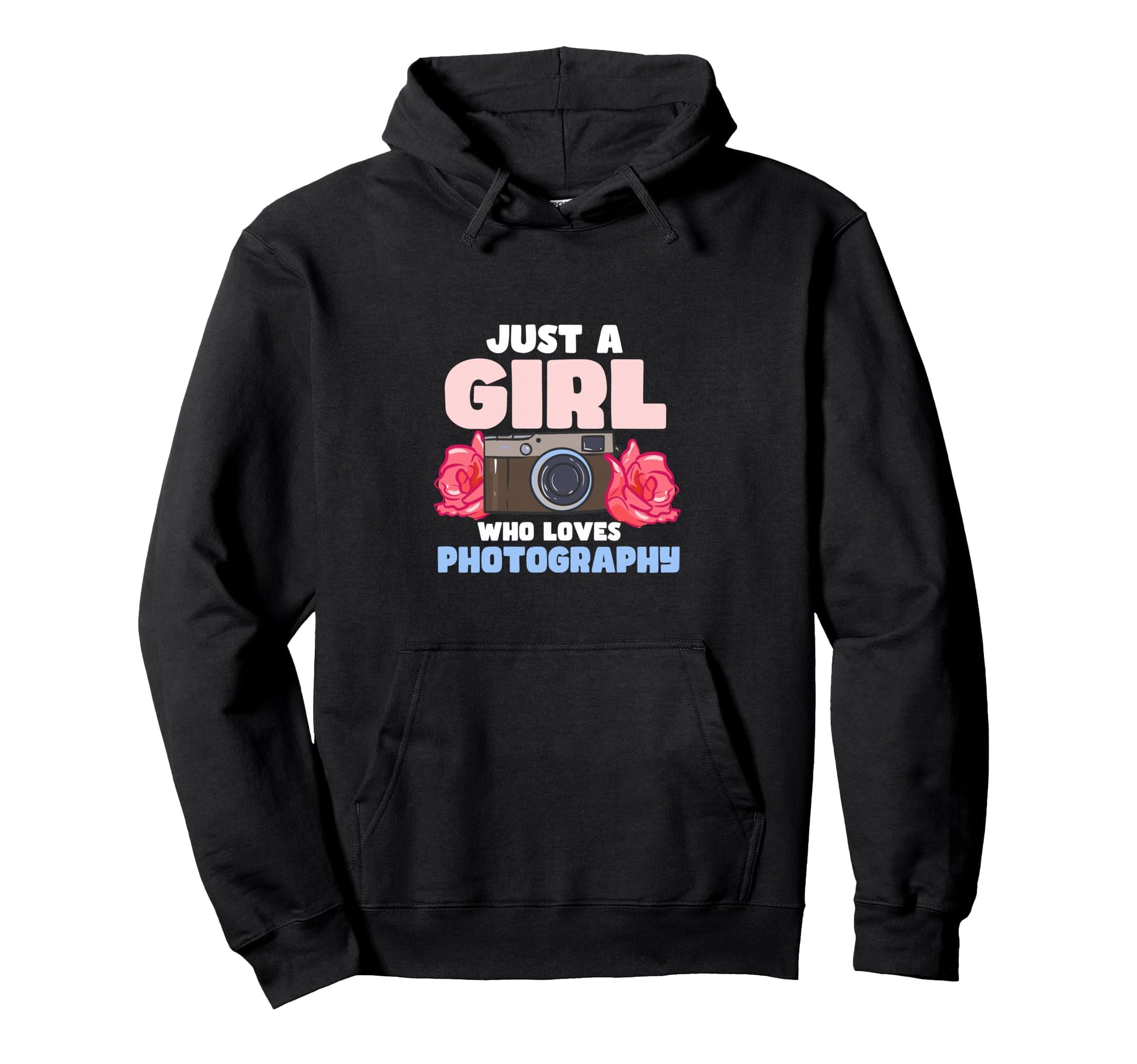 Just Who Loves Photography Camera Hoodie - Casual Everyday Wear for Adults - T-Shirt, Sweatshirt, Hoodie