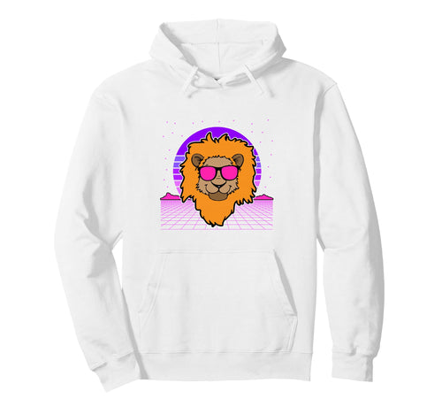 Aesthetic Vaporwave Outfits Lion Hoodie - Unique Graphic Men Women - T-Shirt, Sweatshirt, Hoodie