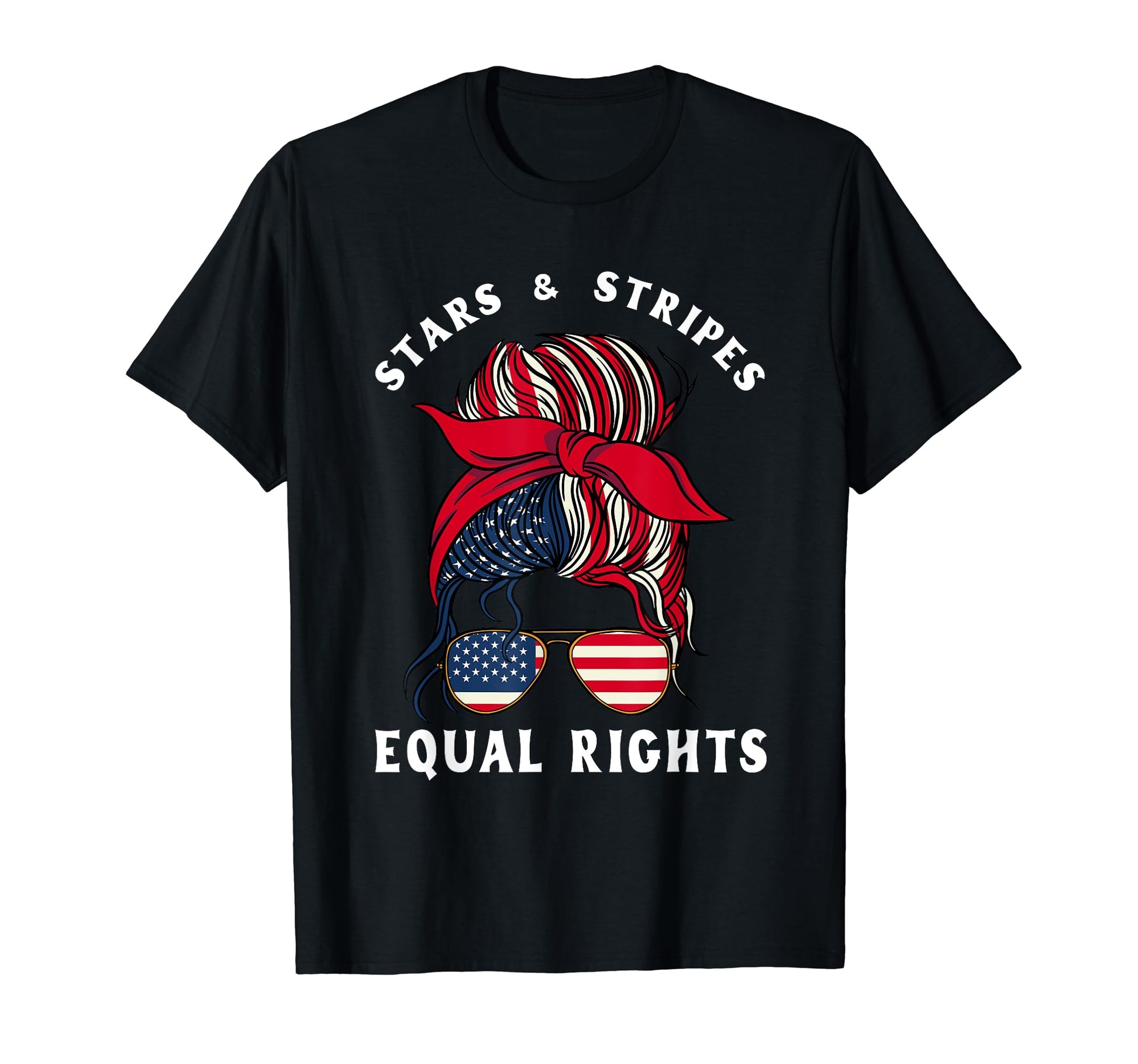 Patriotic 4Th July Messy Stars Stripes T-Shirt - Trendy Graphic Unisex - T-Shirt, Sweatshirt, Hoodie