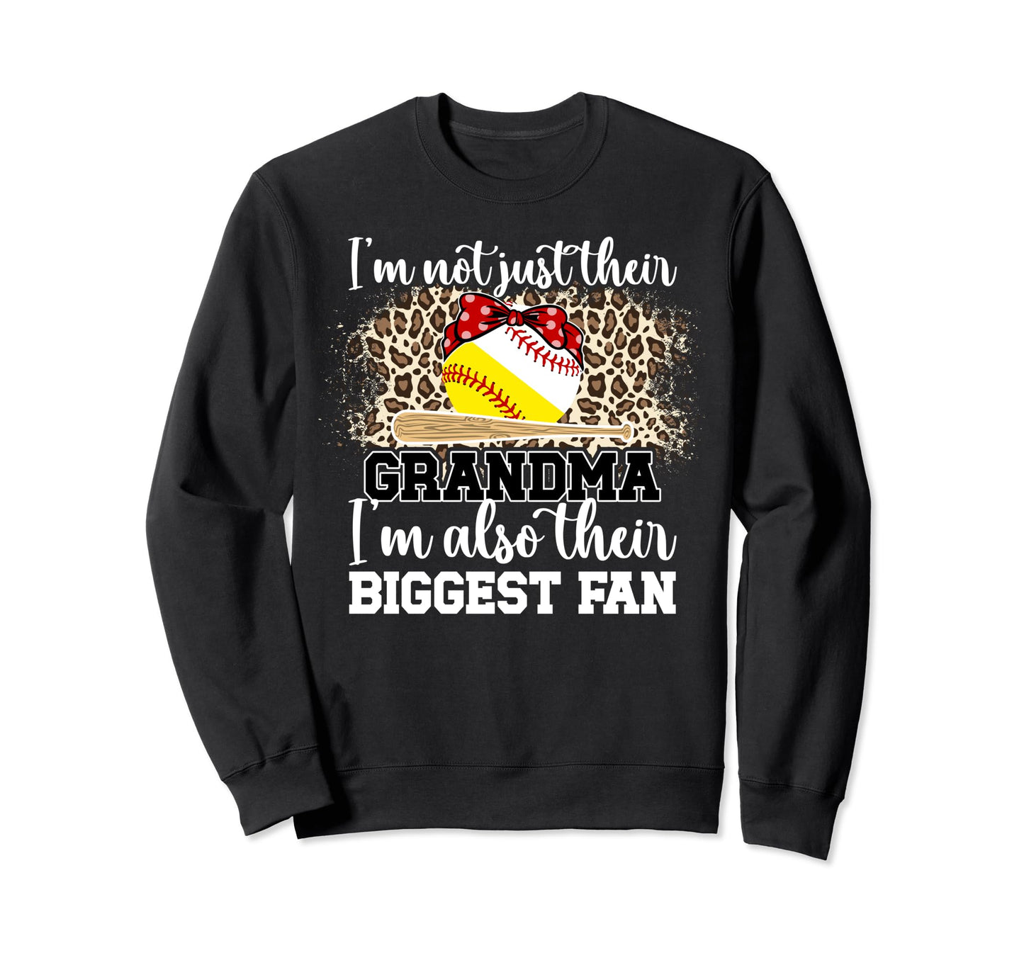 Their Biggest Fan Softball Sweatshirt - Custom Art Print for Adults - T-Shirt, Sweatshirt, Hoodie