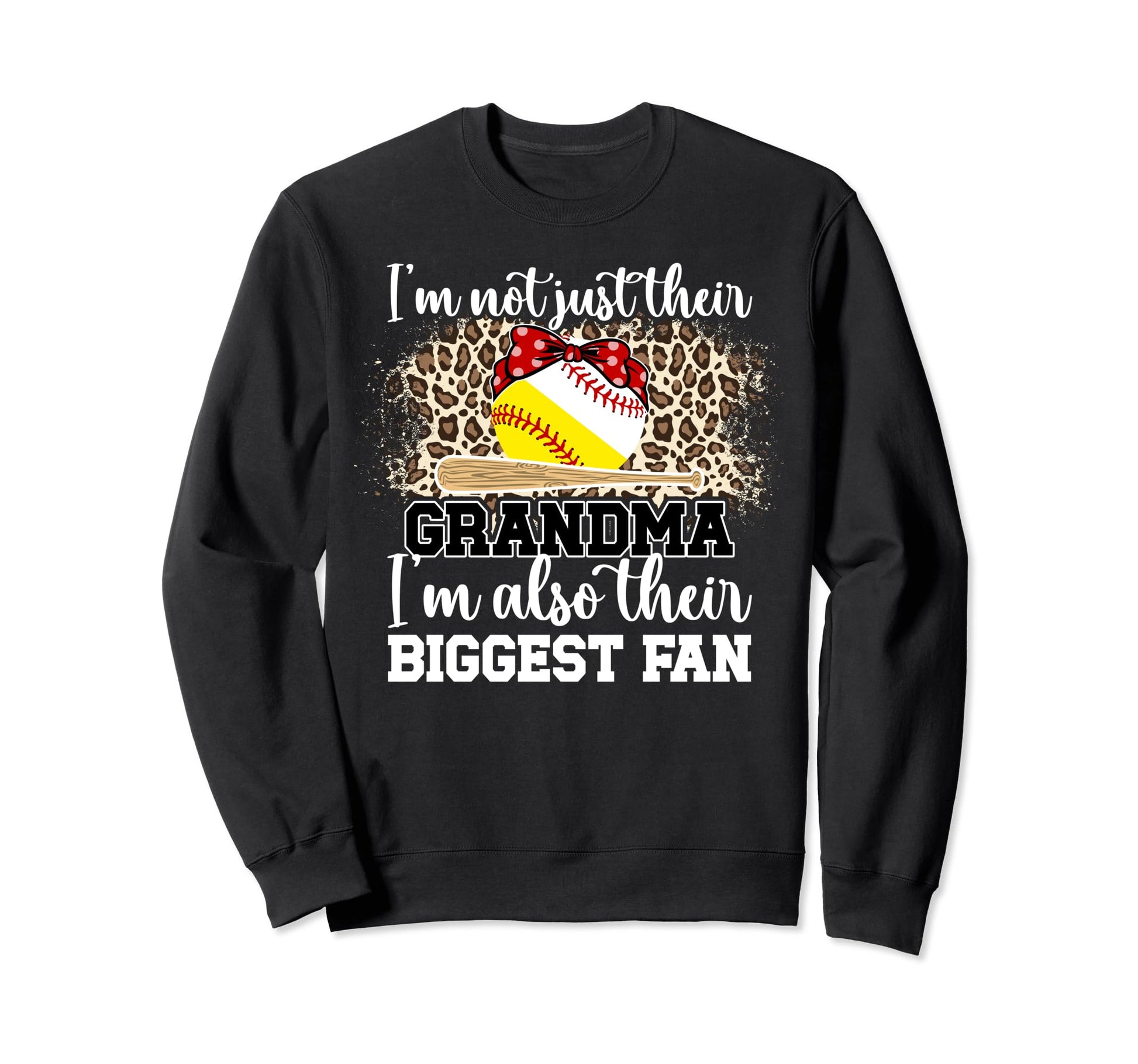 Their Biggest Fan Softball Sweatshirt - Custom Art Print for Adults - T-Shirt, Sweatshirt, Hoodie
