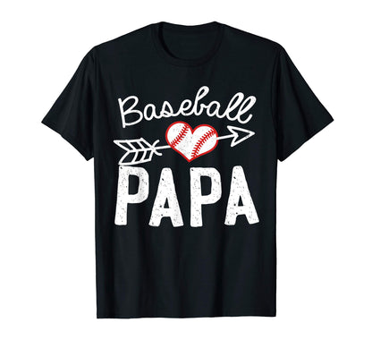 Baseball Papa Daddy T-Shirt - Minimalist Print Unisex - T-Shirt, Sweatshirt, Hoodie