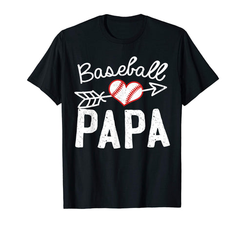 Baseball Papa Daddy T-Shirt - Minimalist Print Unisex - T-Shirt, Sweatshirt, Hoodie