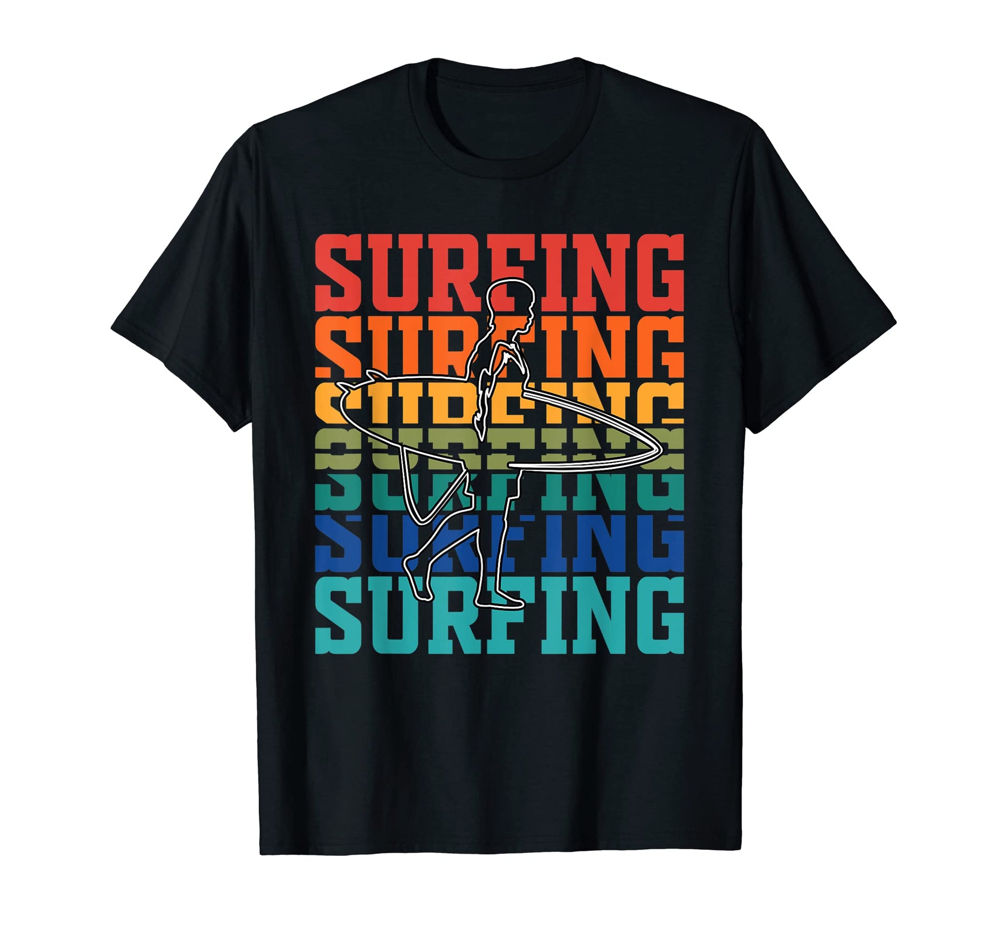 Surfing Surf Lovers Gift T-Shirt - Minimalist Print Unisex - T-Shirt, Sweatshirt, Hoodie