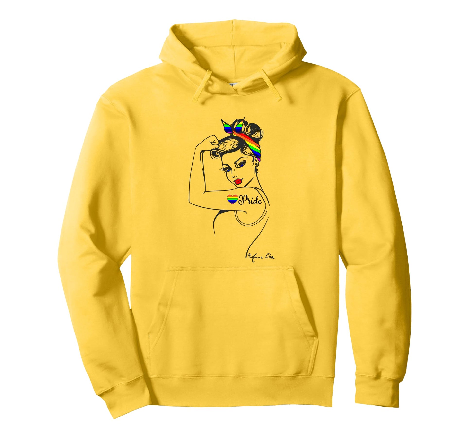 Lgbt Power Rainbow Flag Gay Pride Hoodie - Minimalist Print Unisex - T-Shirt, Sweatshirt, Hoodie
