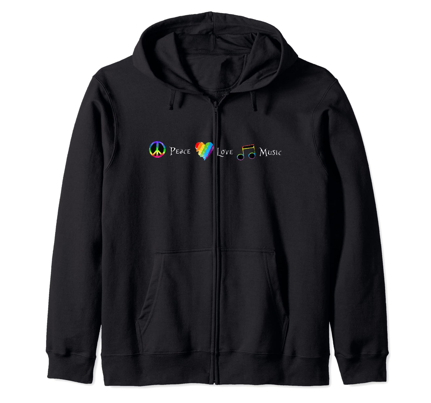 Peace Love Music Studio Designs T-Shirt - Graphic Print for Adults - T-Shirt, Sweatshirt, Hoodie