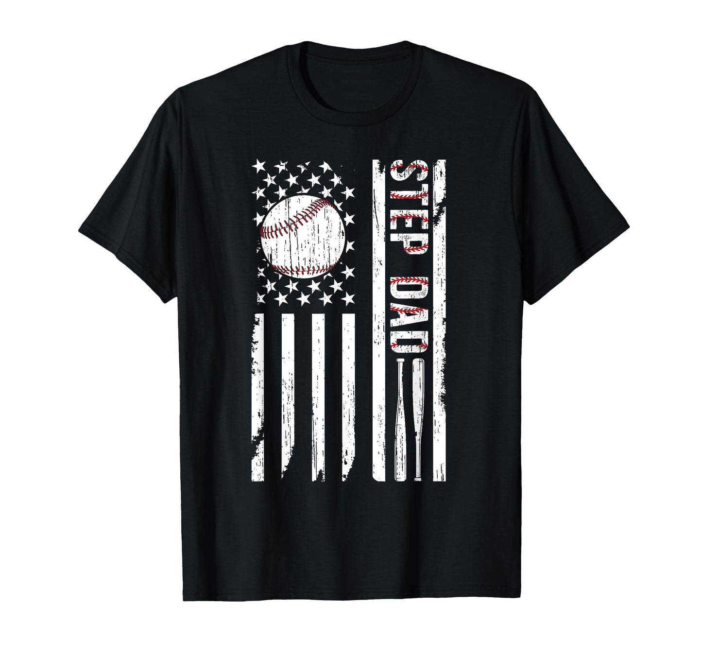 Baseball Step Dad Baseball Player T-Shirt - Trendy Graphic for Adults - T-Shirt, Sweatshirt, Hoodie