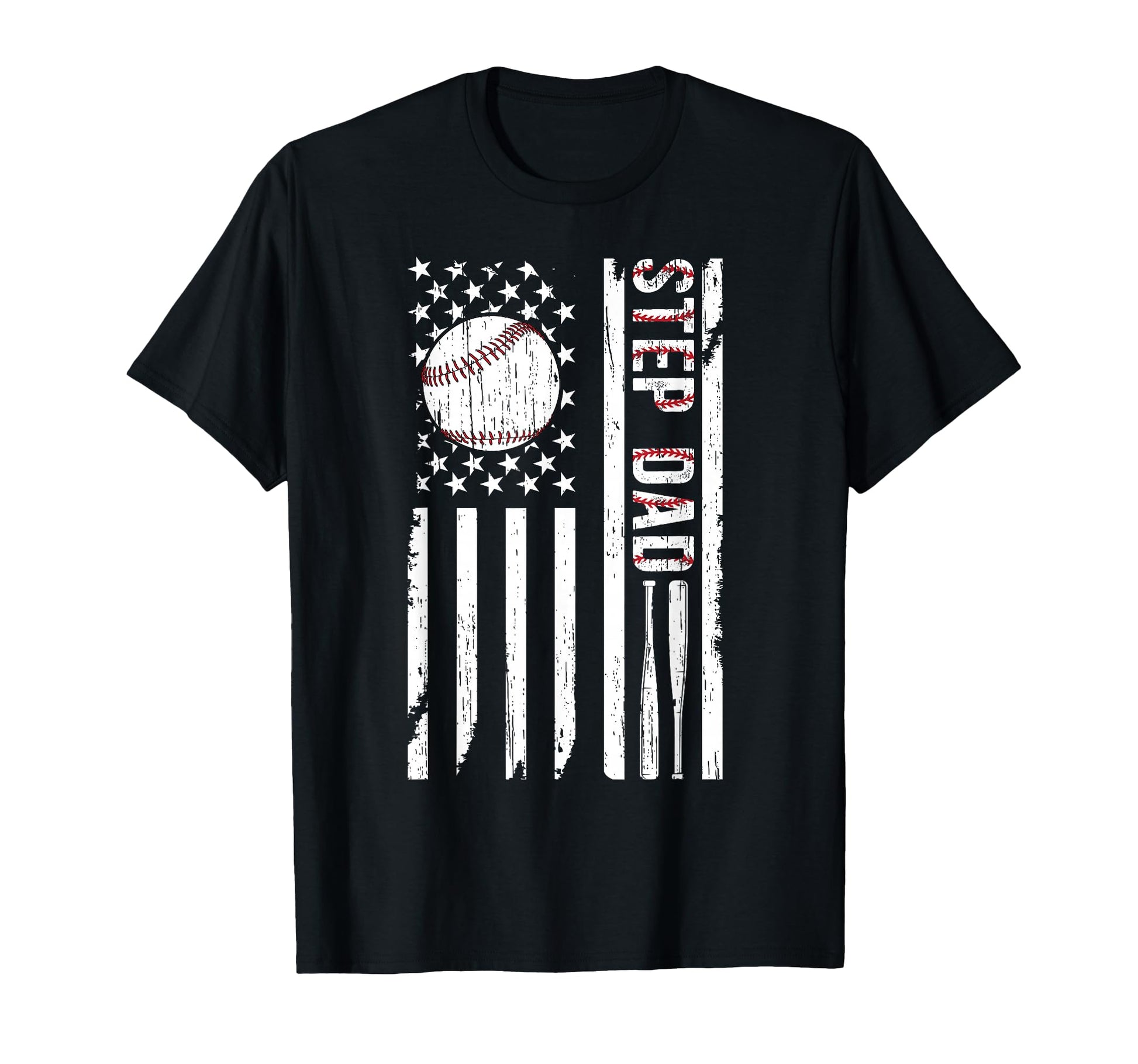 Baseball Step Dad Baseball Player T-Shirt - Trendy Graphic for Adults - T-Shirt, Sweatshirt, Hoodie