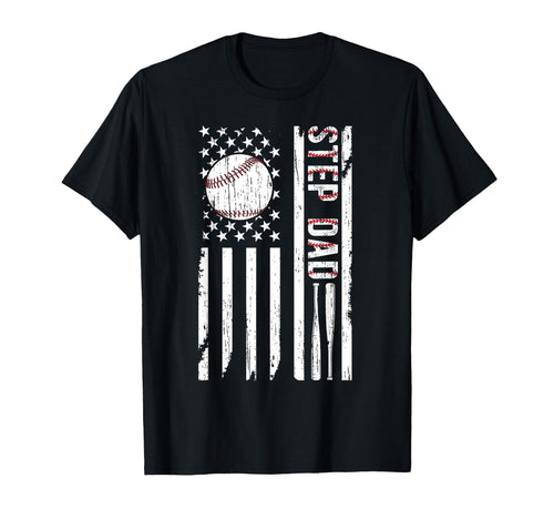 Baseball Step Dad Baseball Player T-Shirt - Trendy Graphic for Adults - T-Shirt, Sweatshirt, Hoodie