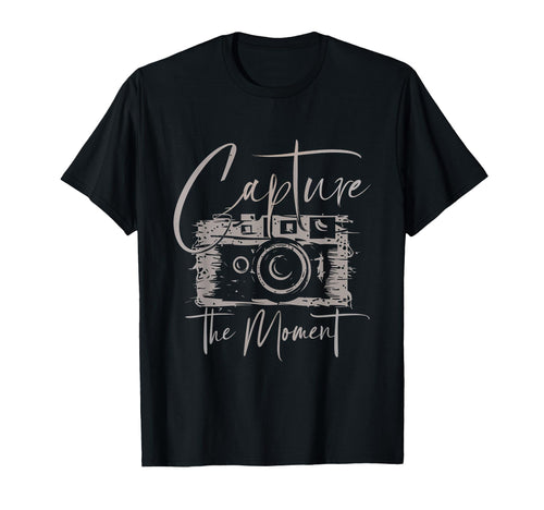Capture Moment Photography Camera Snap T-Shirt - Graphic Print Men Women - T-Shirt, Sweatshirt, Hoodie