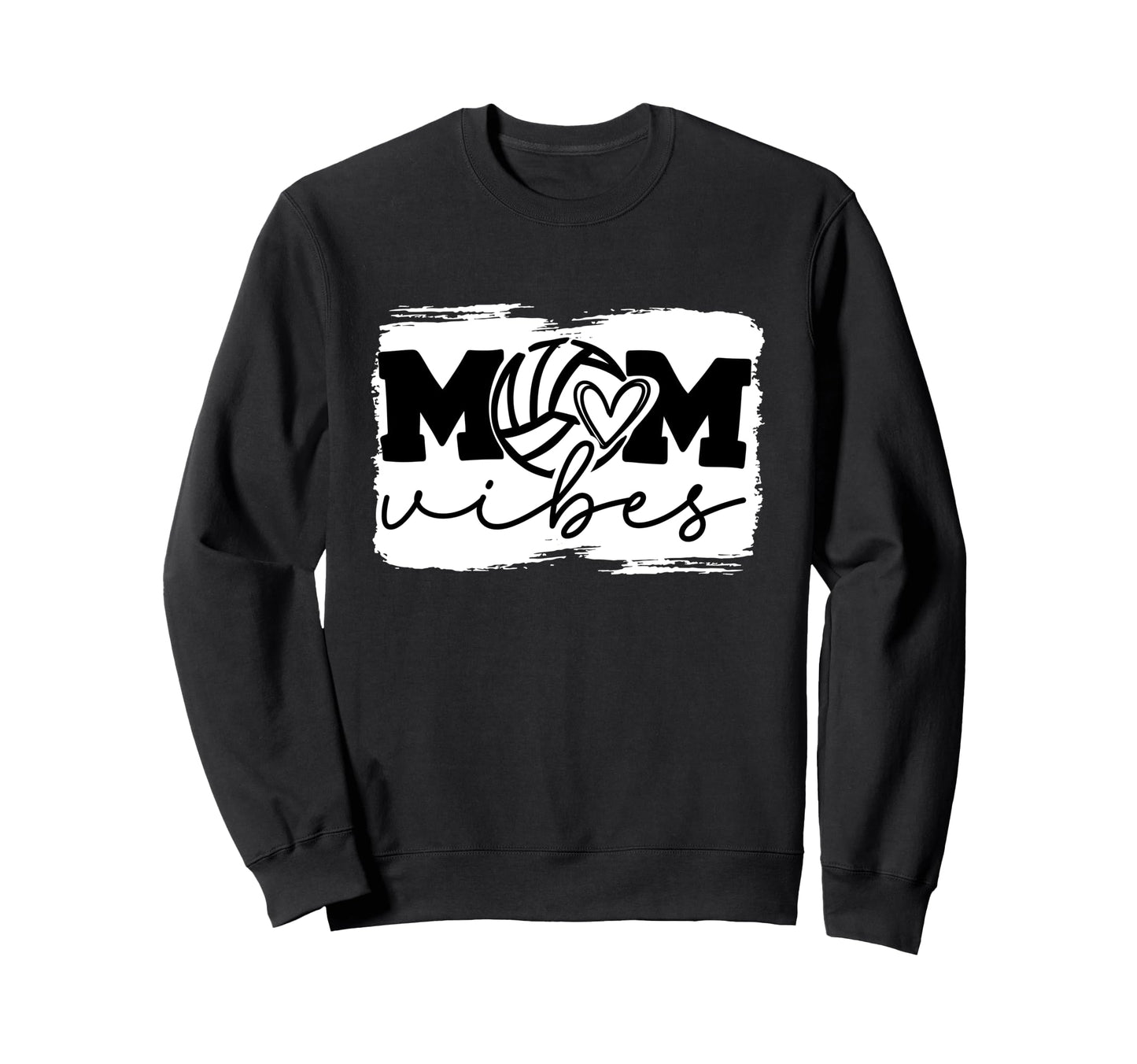 Volleyball Mom Game Day Vibes Sweatshirt - Graphic Print for Adults - T-Shirt, Sweatshirt, Hoodie