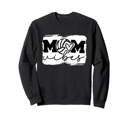 Volleyball Mom Game Day Vibes Sweatshirt - Graphic Print for Adults - T-Shirt, Sweatshirt, Hoodie