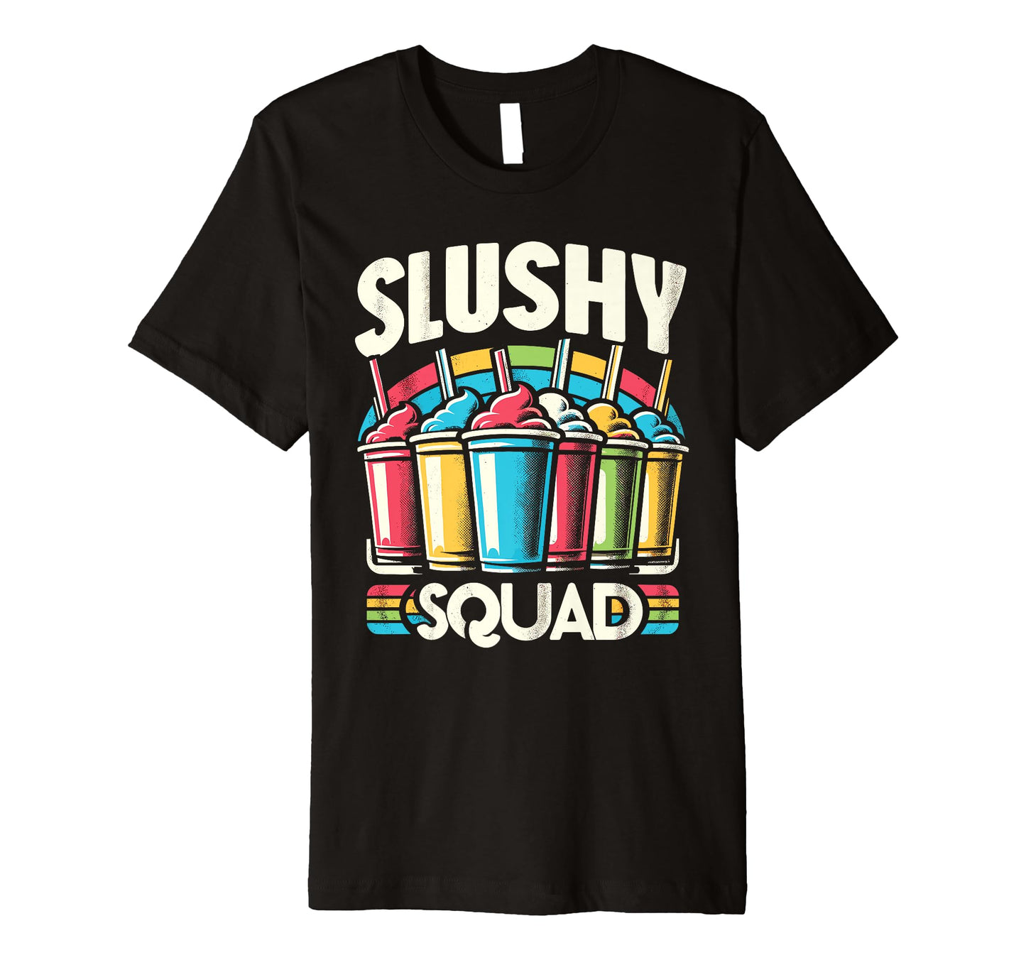 Slushy Squad Rainbow T-Shirt - Novelty Apparel for Adults - T-Shirt, Sweatshirt, Hoodie