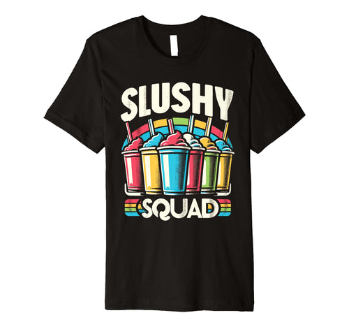 Slushy Squad Rainbow T-Shirt - Novelty Apparel for Adults - T-Shirt, Sweatshirt, Hoodie