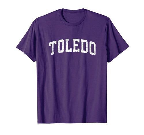 Toledo Ohio Oh Varsity Sports Text T-Shirt - Novelty Apparel Men Women - T-Shirt, Sweatshirt, Hoodie