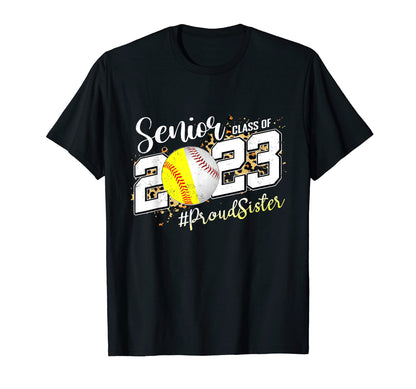 Proud Sister 2023 Senior Graduate Baseball T-Shirt - Graphic Print Unisex - T-Shirt, Sweatshirt, Hoodie