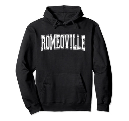 Romeoville Il Illinois Usa Sports Varsity Hoodie - Graphic Print Unisex - T-Shirt, Sweatshirt, Hoodie