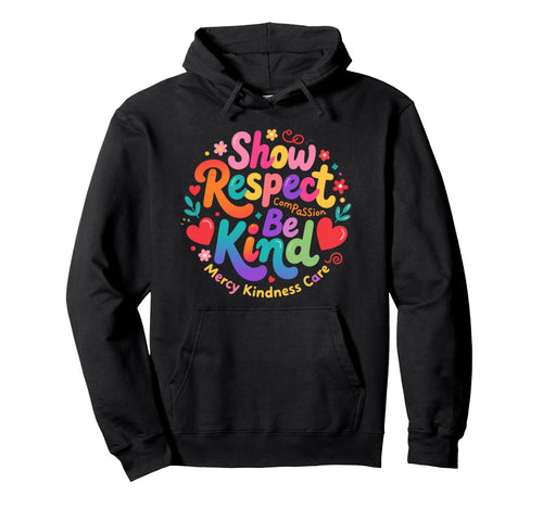 Be Kind Sign Language Positive Hoodie - Minimalist Print for Adults - T-Shirt, Sweatshirt, Hoodie