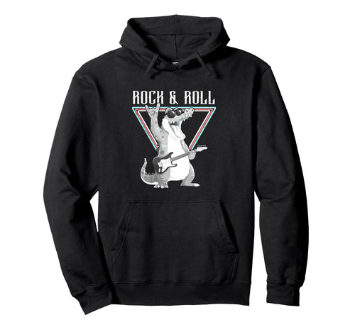 Rock Roll Alligator Guitar Fun Vibes Hoodie - Streetwear Style Unisex - T-Shirt, Sweatshirt, Hoodie