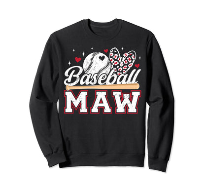 Baseball Maw Grandma Maw Sweatshirt - Fun Novelty Design Men Women - T-Shirt, Sweatshirt, Hoodie