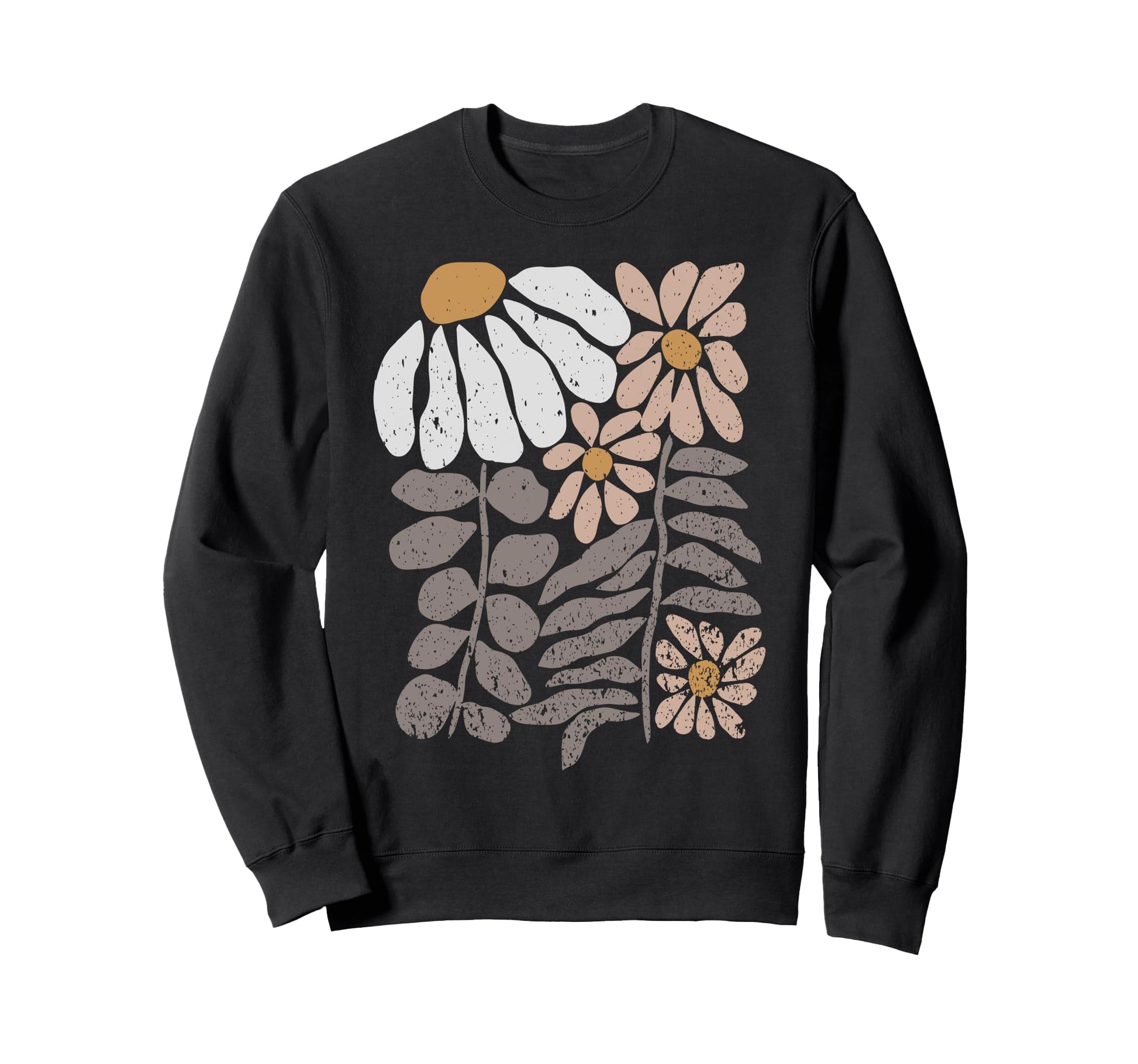 Boho Flower Wildflowers Minimalist Sweatshirt - Aesthetic Graphic Unisex - T-Shirt, Sweatshirt, Hoodie
