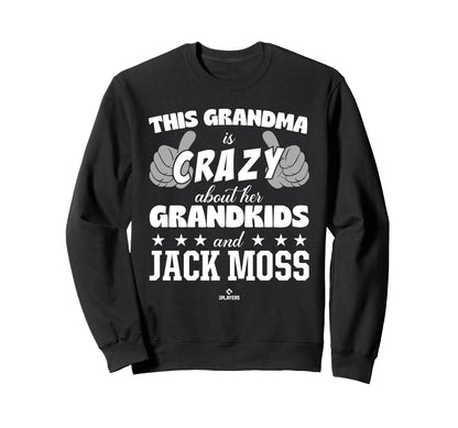 Grandma Crazy Jack Moss Prospect Sweatshirt - Minimalist Print for Adults - T-Shirt, Sweatshirt, Hoodie