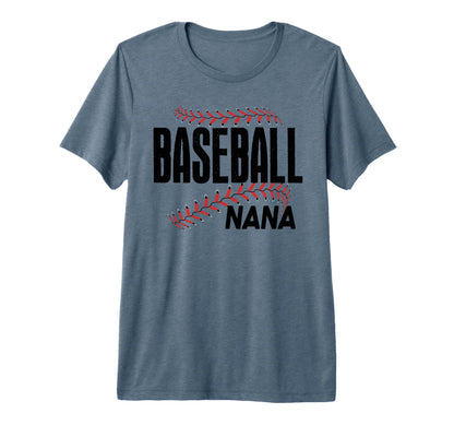 Baseball Nana Nona Family Grandma T-Shirt - Aesthetic Graphic Unisex - T-Shirt, Sweatshirt, Hoodie