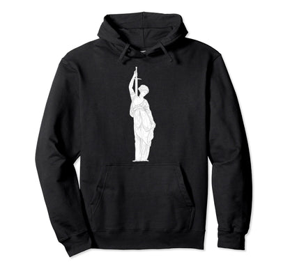 Greco Greek Roman Vaporwave Sword Battle Hoodie - Graphic Print Unisex - T-Shirt, Sweatshirt, Hoodie
