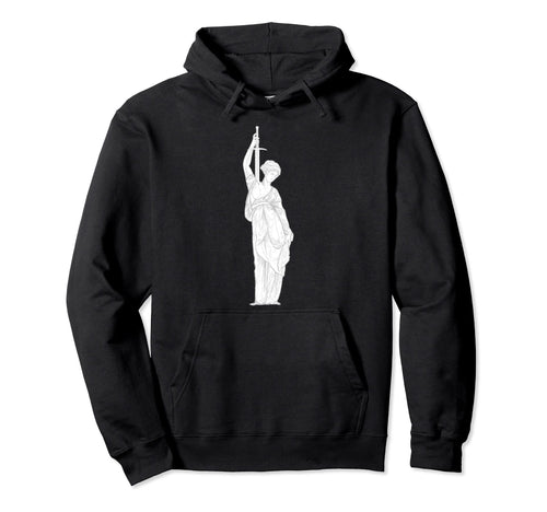 Greco Greek Roman Vaporwave Sword Battle Hoodie - Graphic Print Unisex - T-Shirt, Sweatshirt, Hoodie