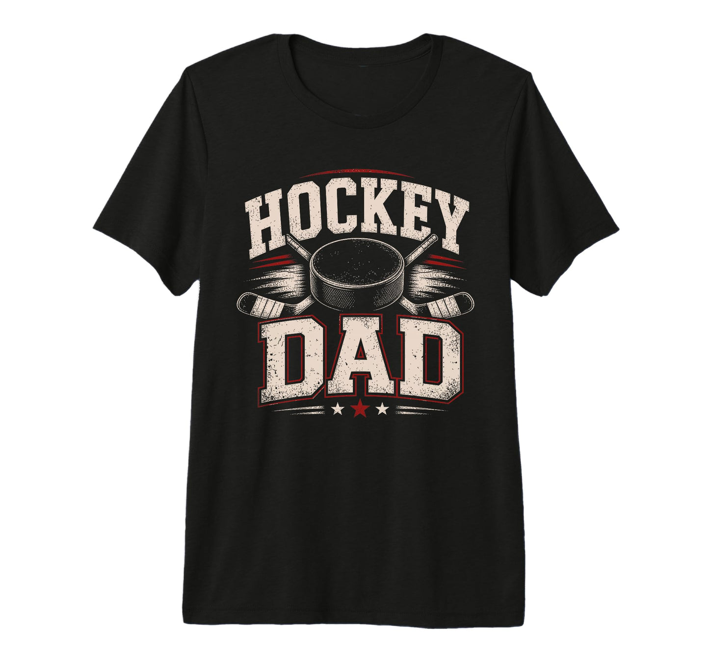 Hockey Dad Sports Dad Tri Blend T-Shirt - Custom Art Print for Adults - T-Shirt, Sweatshirt, Hoodie