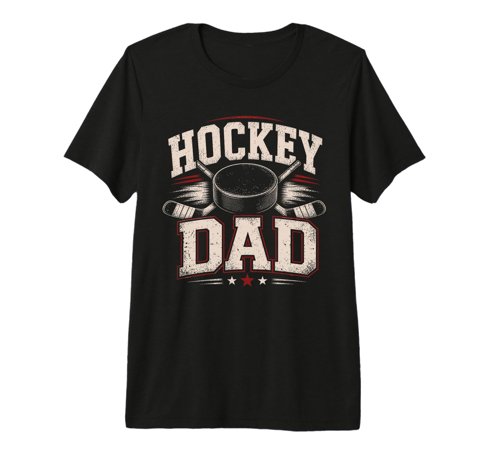 Hockey Dad Sports Dad Tri Blend T-Shirt - Custom Art Print for Adults - T-Shirt, Sweatshirt, Hoodie