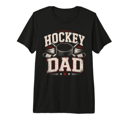 Hockey Dad Sports Dad Tri Blend T-Shirt - Custom Art Print for Adults - T-Shirt, Sweatshirt, Hoodie