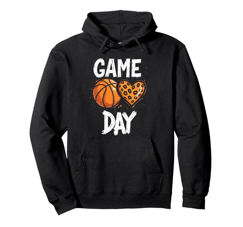 Game Day Animal Heart Basketball Player Hoodie - Streetwear Style Unisex - T-Shirt, Sweatshirt, Hoodie