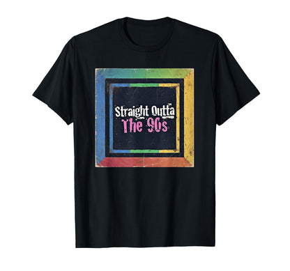 Straight Outta 90S Grunge T-Shirt - Fun Novelty Design for Adults - T-Shirt, Sweatshirt, Hoodie